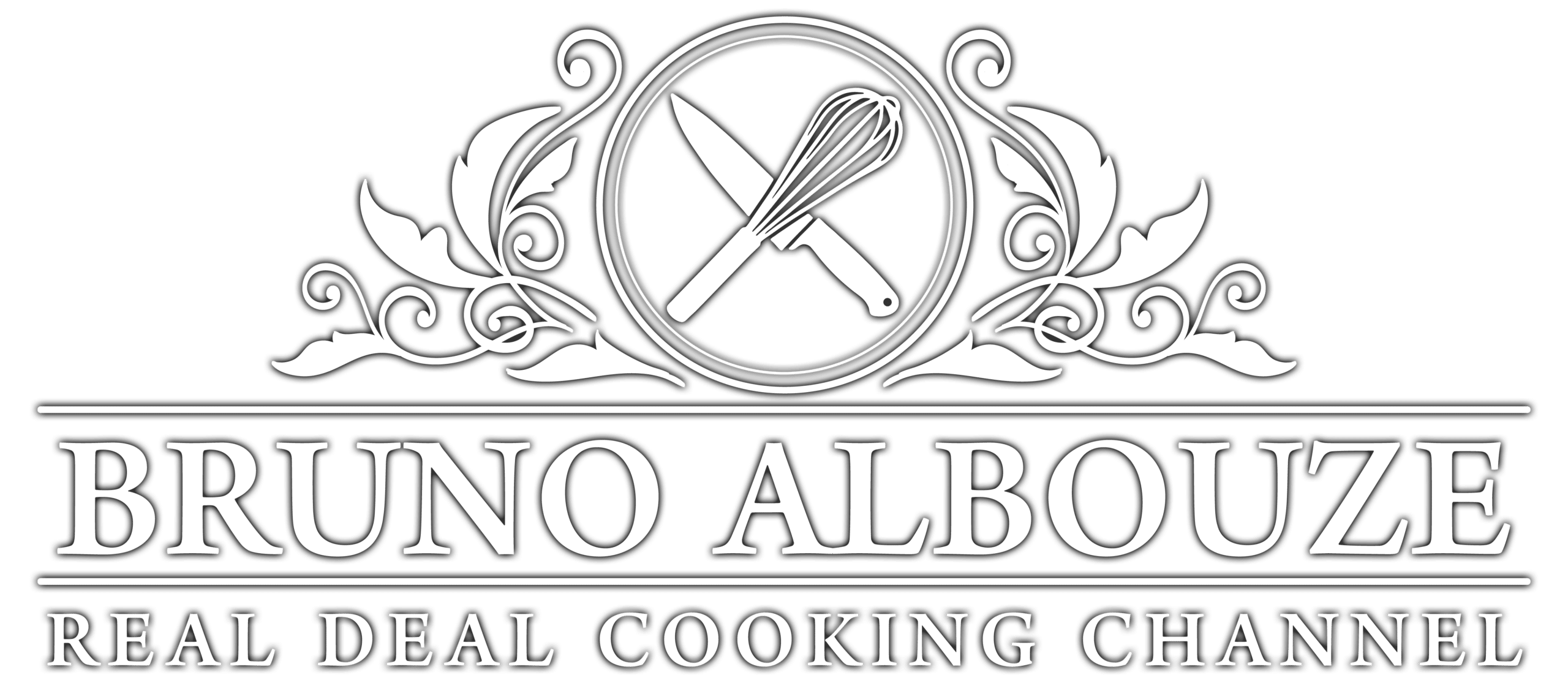 bruno albouze real deal cooking channel white logo